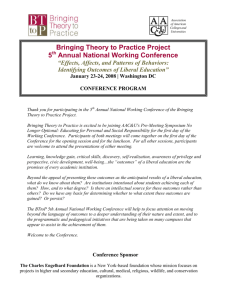 Conference Program - Bringing Theory to Practice