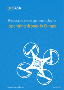 operating drones in Europe - EASA