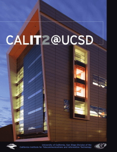 Calit2@UCSD Brochure - California Institute for