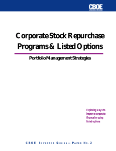 Corporate Stock Repurchase Programs & Listed Options
