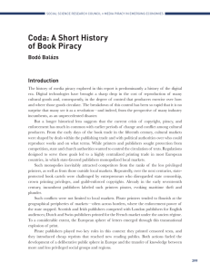 Coda: A Short History of Book Piracy