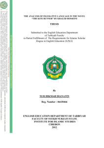 THESIS Submitted to the English Education Department of Tarbiyah