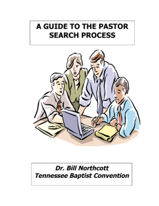 a guide to the pastor search process