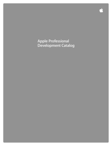 Apple Professional Development Catalog