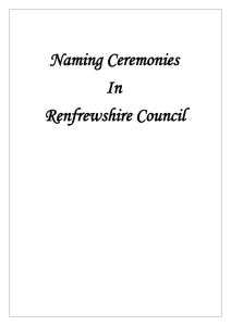 Baby naming ceremony - Information Pack