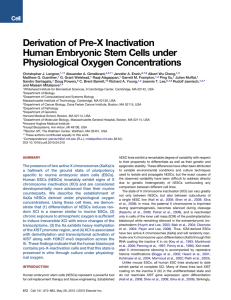 Derivation of Pre-X Inactivation Human Embryonic Stem Cells under