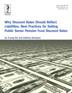 Best Practices for Setting Public Sector Pension Fund Discount Rates