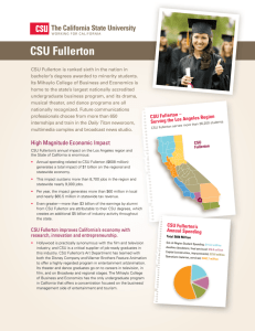 CSU Fullerton - The California State University