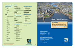 UMass Lowell at a Glance Spring 2013-14