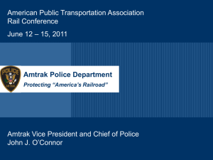 Amtrak Police Department American Public Transportation