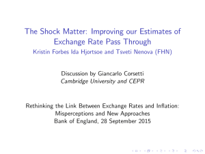 Improving our Estimates of Exchange Rate Pass Through