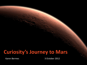 Curiousity's Journey to Mars .