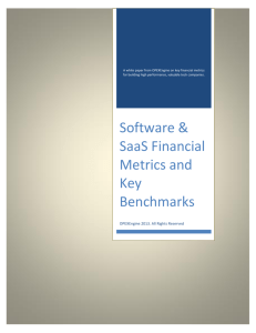 Software & SaaS Financial Metrics and Key Benchmarks