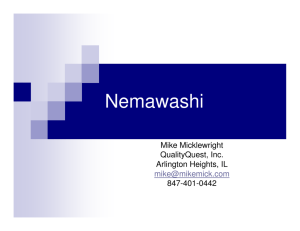 Nemawashi - Association for Manufacturing Excellence