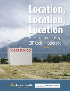 Health Insurance by ZIP Code in Colorado