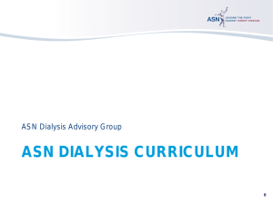 Continuous quality improvement in dialysis units