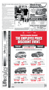 the employee price discount event. the employee price discount event.