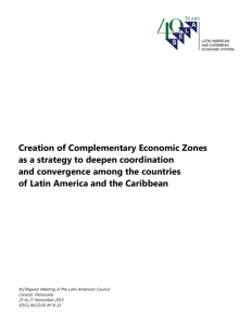 Creation of Complementary Economic Zones as a strategy to