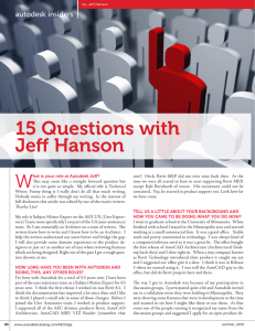 15 Questions with Jeff Hanson