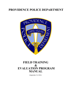 providence police department field training