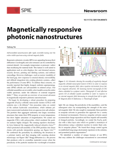 Magnetically responsive photonic nanostructures
