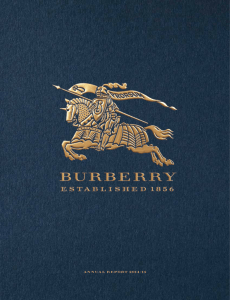 Burberry Annual Report 2014