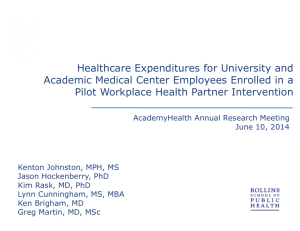 Healthcare Expenditures for University and