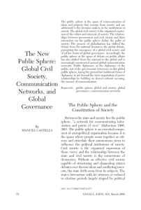 The New Public Sphere: Global Civil Society, Communication
