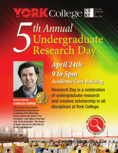 2014 Research Day Proceedings - York College