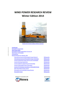 WIND POWER RESEARCH REVIEW Winter Edition 2014