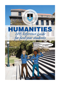2015 Reference Guide for first year students