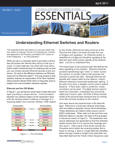 Understanding Ethernet Switches and Routers
