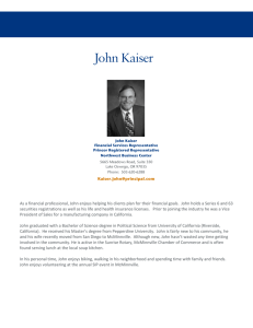 John Kaiser Biography - The Principal Financial Group