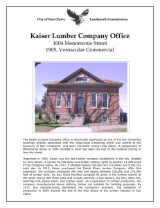 Kaiser Lumber Company Office - City of Eau Claire Temporary