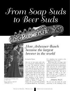 How Anheuser-Busch became the largest brewer in the world