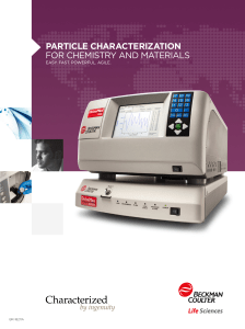Particle characterization for Chemistry and