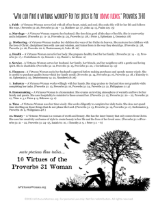 10 Virtues of the Proverbs 31 Woman here