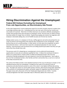 Hiring Discrimination Against the Unemployed