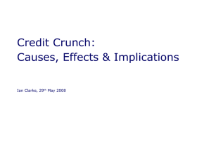 Credit Crunch: Causes, Effects & Implications