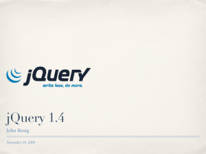 jQuery 1 - Environments for Humans