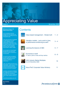 Appreciating Value