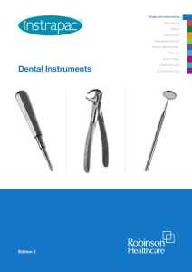 Dental Instruments - Robinson Healthcare Ltd