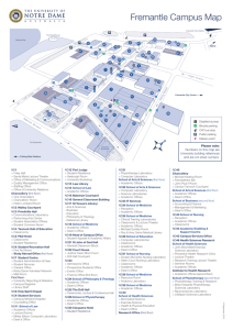 Fremantle Campus Map - The University of Notre Dame Australia