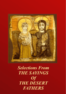 Selections from The Sayings of the Desert - Orthodox E
