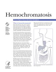 Hemochromatosis - School of Medicine