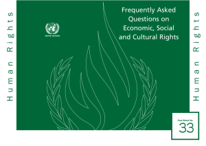 Frequently Asked Questions on Economic, Social and Cultural Rights