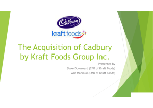 The Acquisition of Cadbury by Kraft Foods Group Inc.