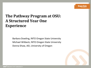 The Pathway Program at OSU