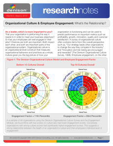 Organizational Culture & Employee Engagement