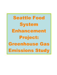 Seattle Food System Enhancement Project: Greenhouse Gas